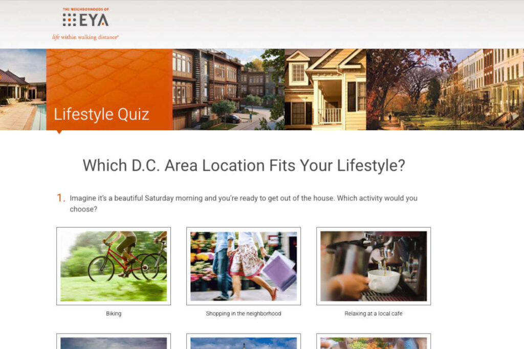 EYA - Which area fits your lifestyle