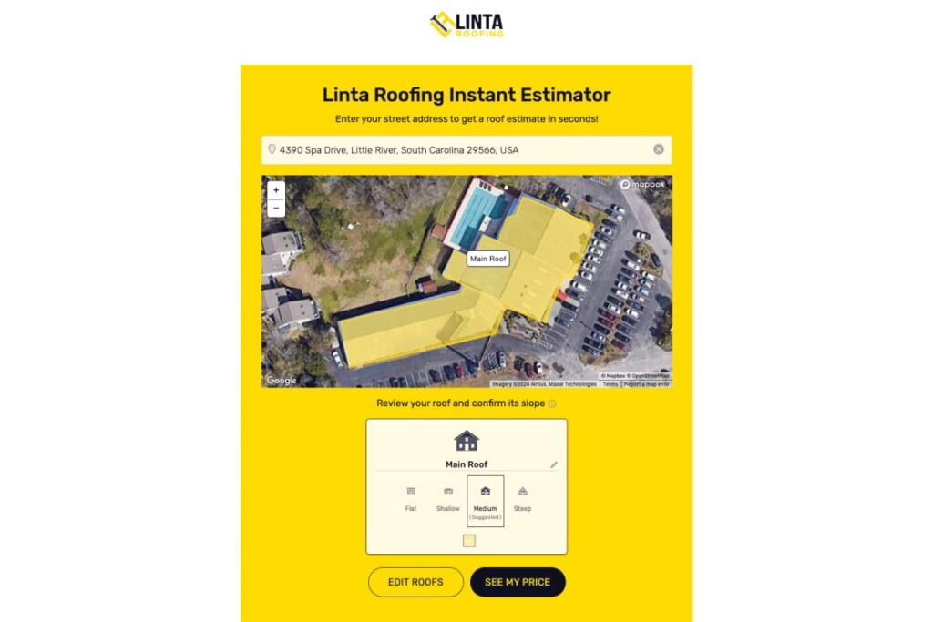 Linta Roofing - Pricing estimator