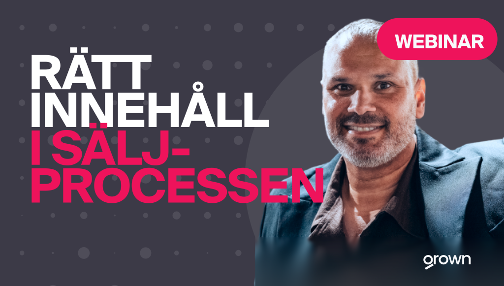 Rätt innehåll i säljprocessen